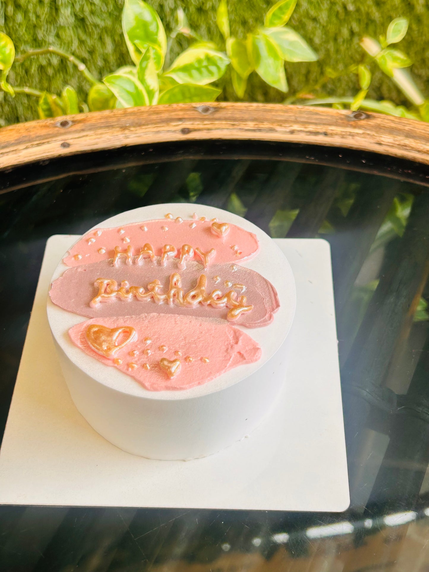 Pastel Blush Birthday Cake