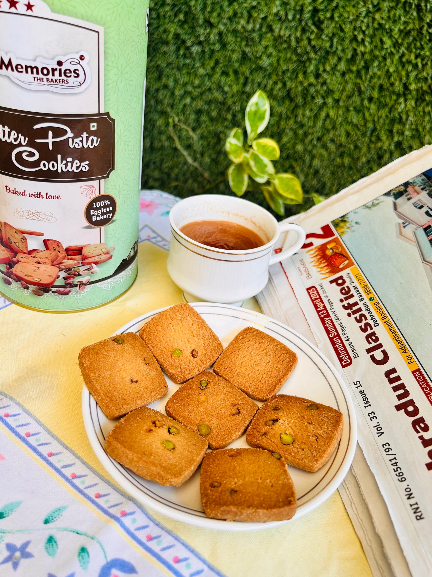 Pista Cookies-Eggless