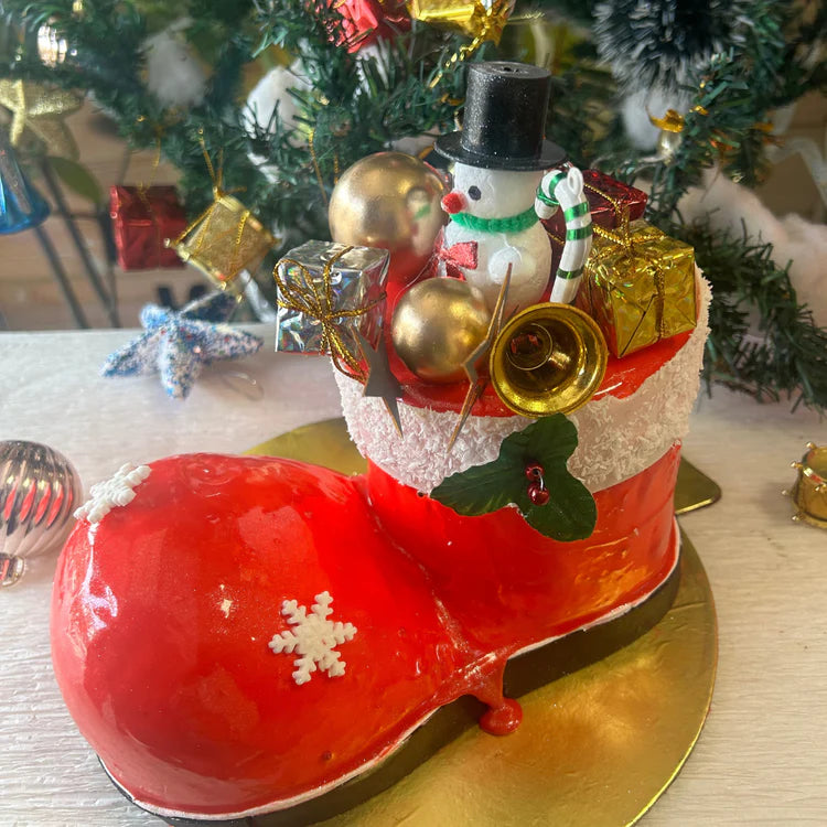 Christmas Special Santa Boot Cake | Doon Memories