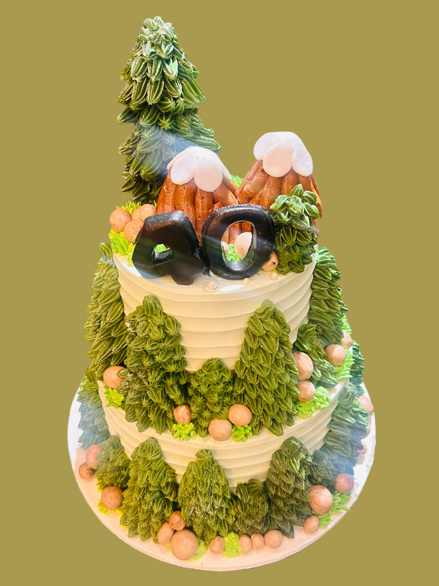 Enchanted Forest 40th Cake