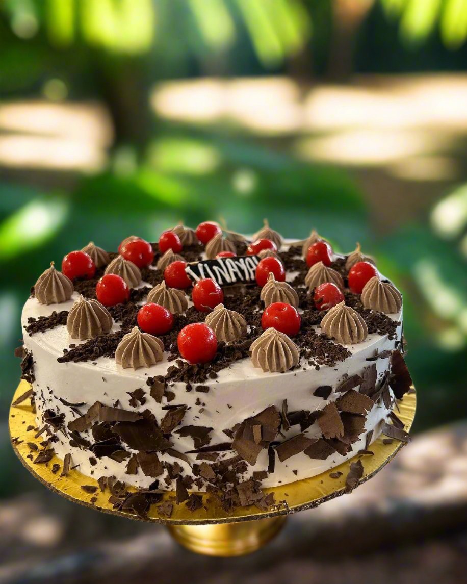 Delicious Chocolate Cherry Topping Cake | Doon Memories