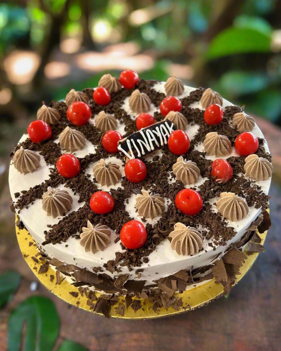 Delicious Chocolate Cherry Topping Cake | Doon Memories