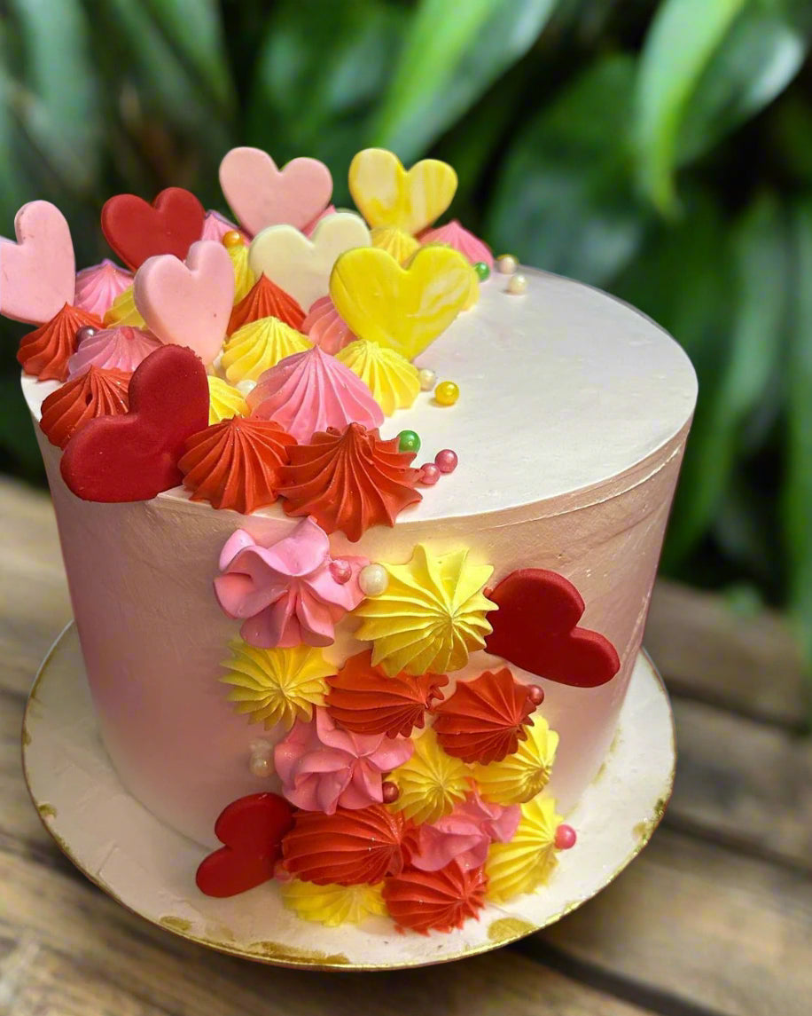 Gorgeous Shimmer Rose Cake