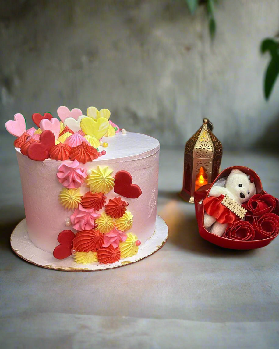 Gorgeous Shimmer Rose Cake | Doon Memories