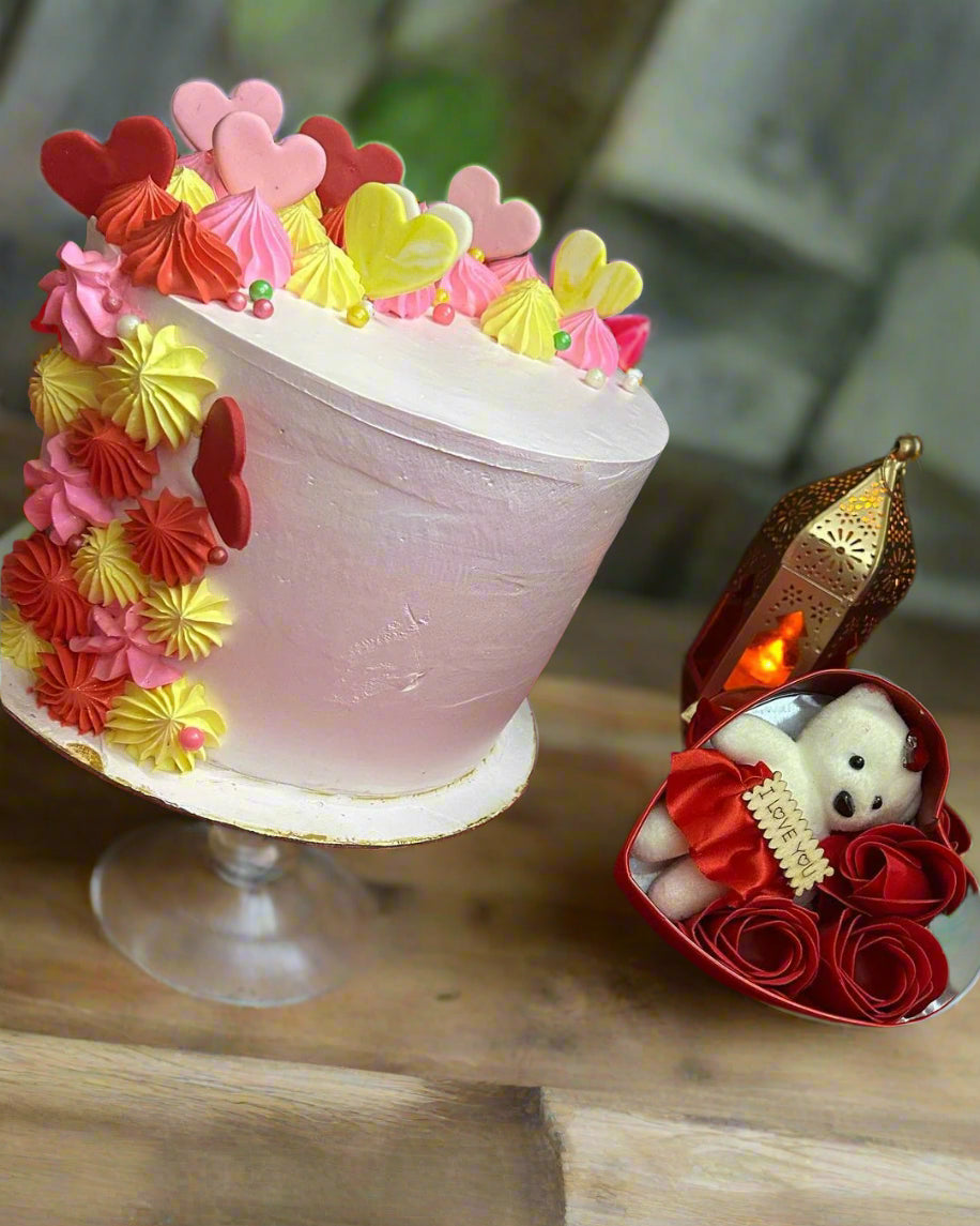 Gorgeous Shimmer Rose Cake