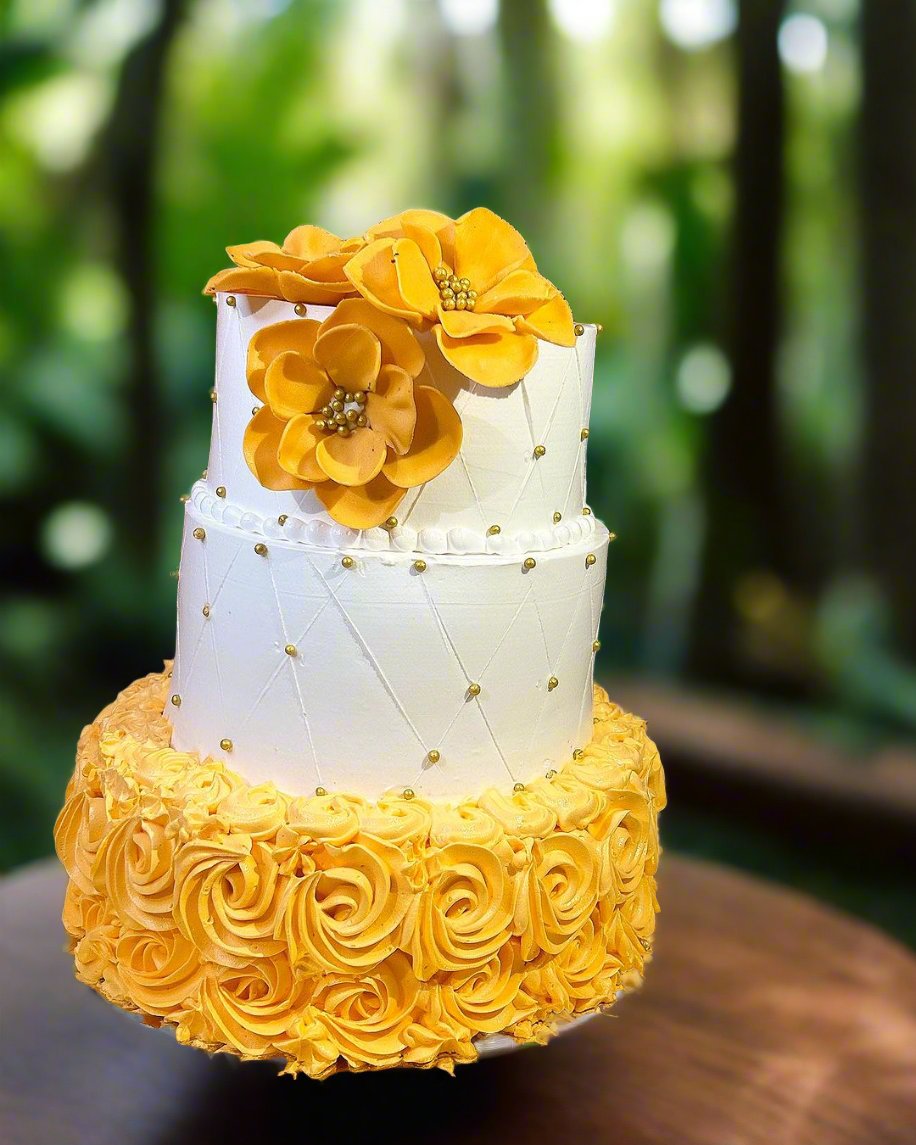 3 Tier Wedding Cake | Doon Memories