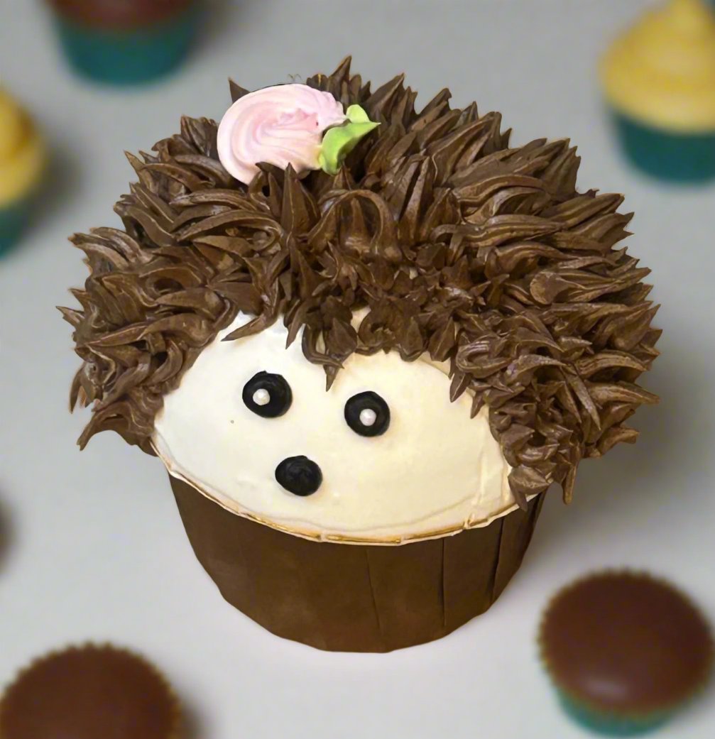 Hedgehog Buttercream Chocolate Brown Cute Cake | Doon Memories