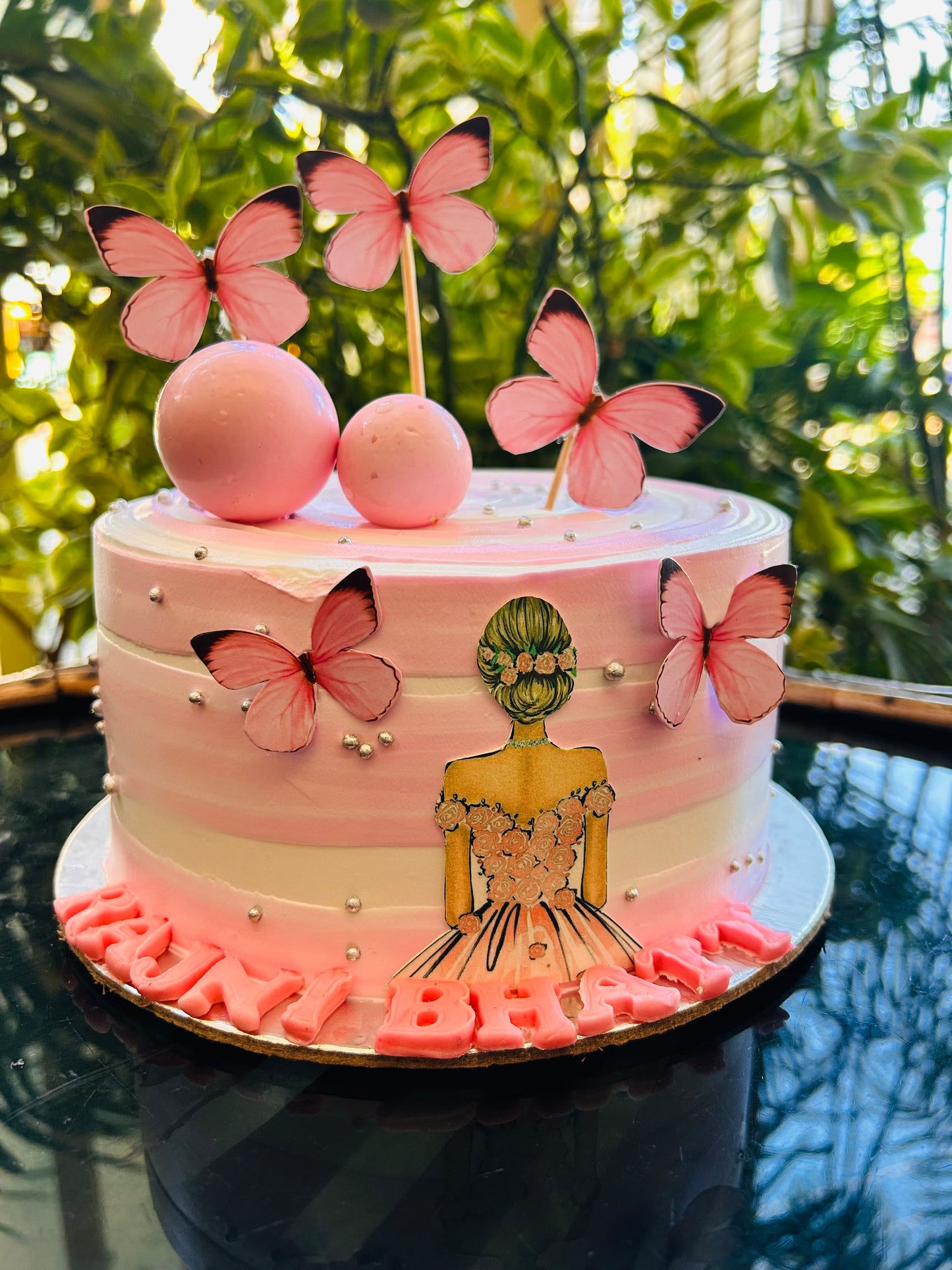 Butterfly Bliss Princess Cake
