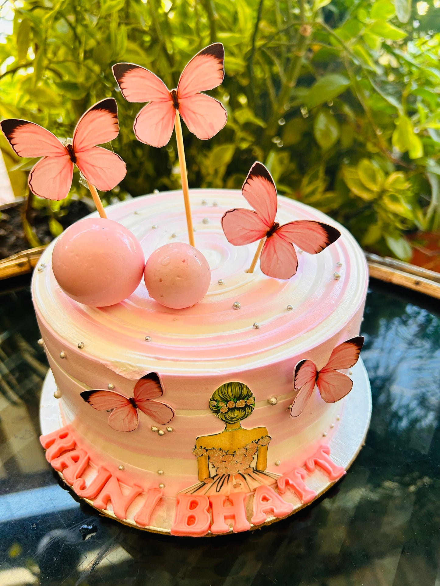 Butterfly Bliss Princess Cake