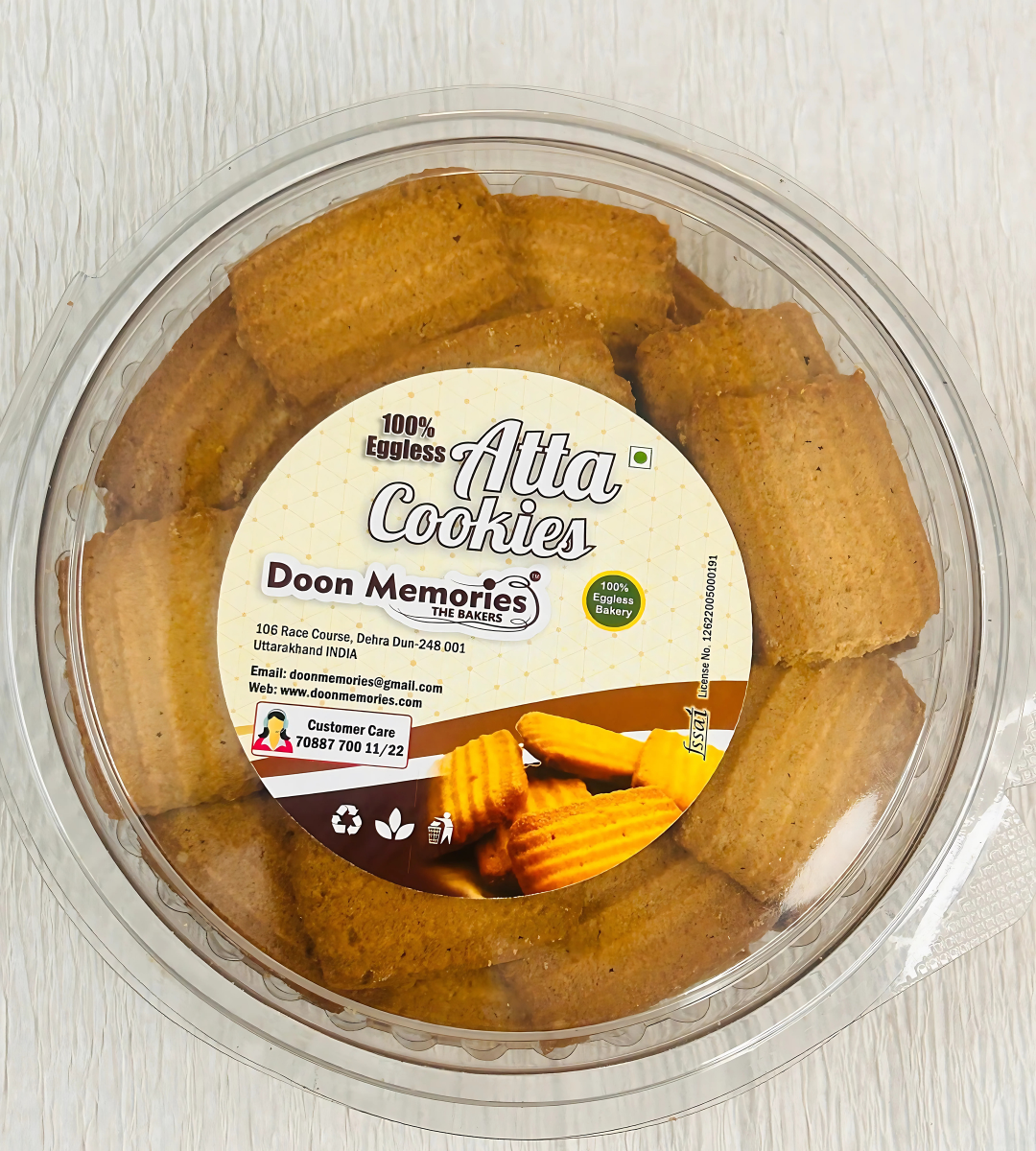 Premium Eggless Atta Cookies | Doon Memories