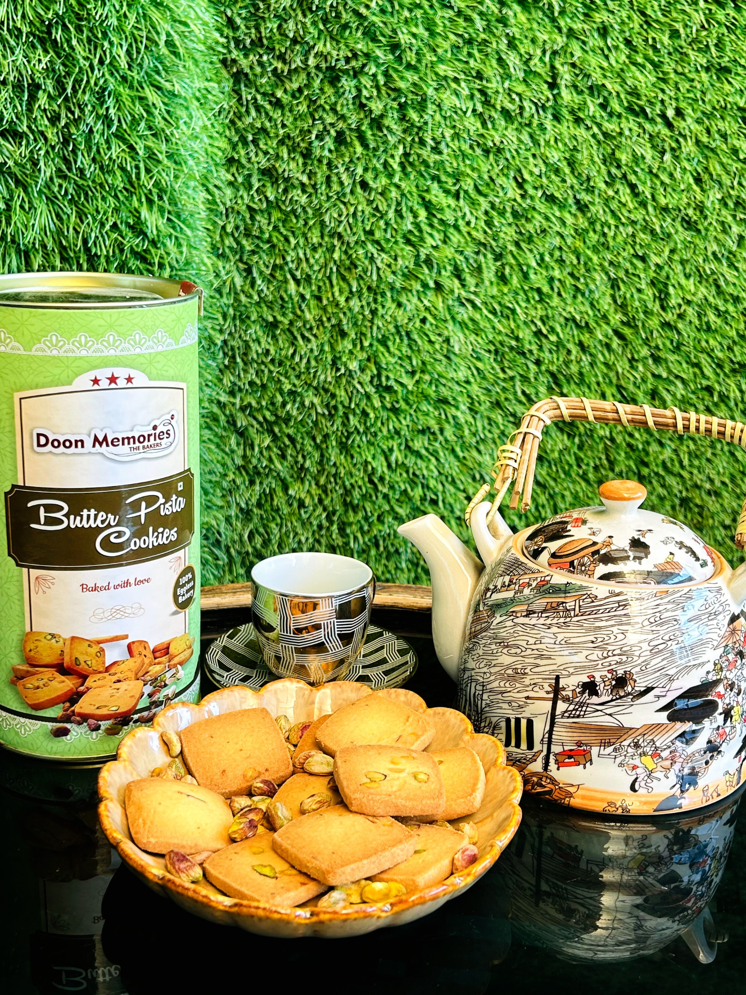 Premium Eggless Butter Pista Cookies | Doon Memories