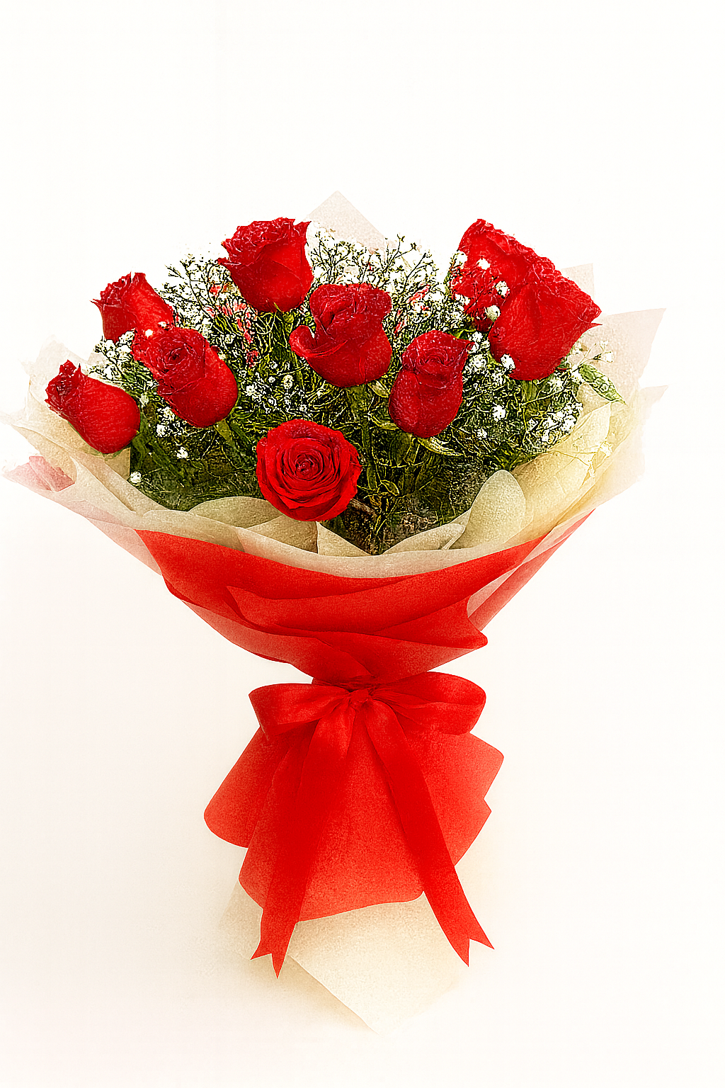 Graceful Red Roses Bouquet