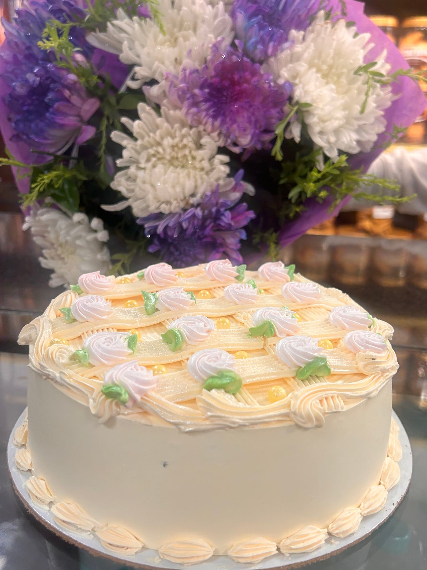 Golden Blossom Cake