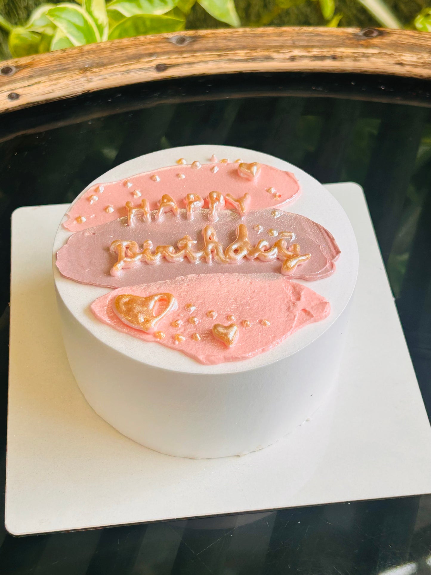 Pastel Blush Birthday Cake