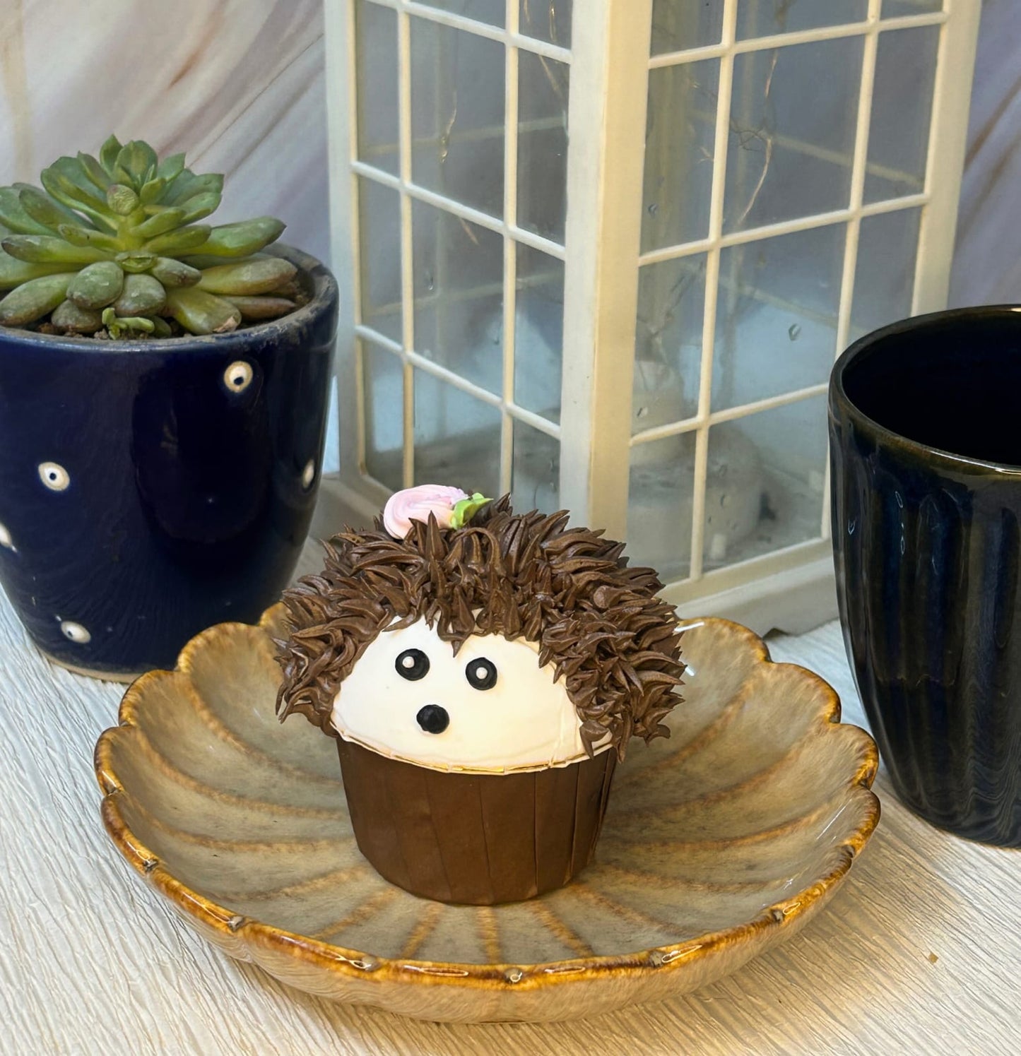 Hedgehog Buttercream Chocolate Brown Cute Cake | Doon Memories