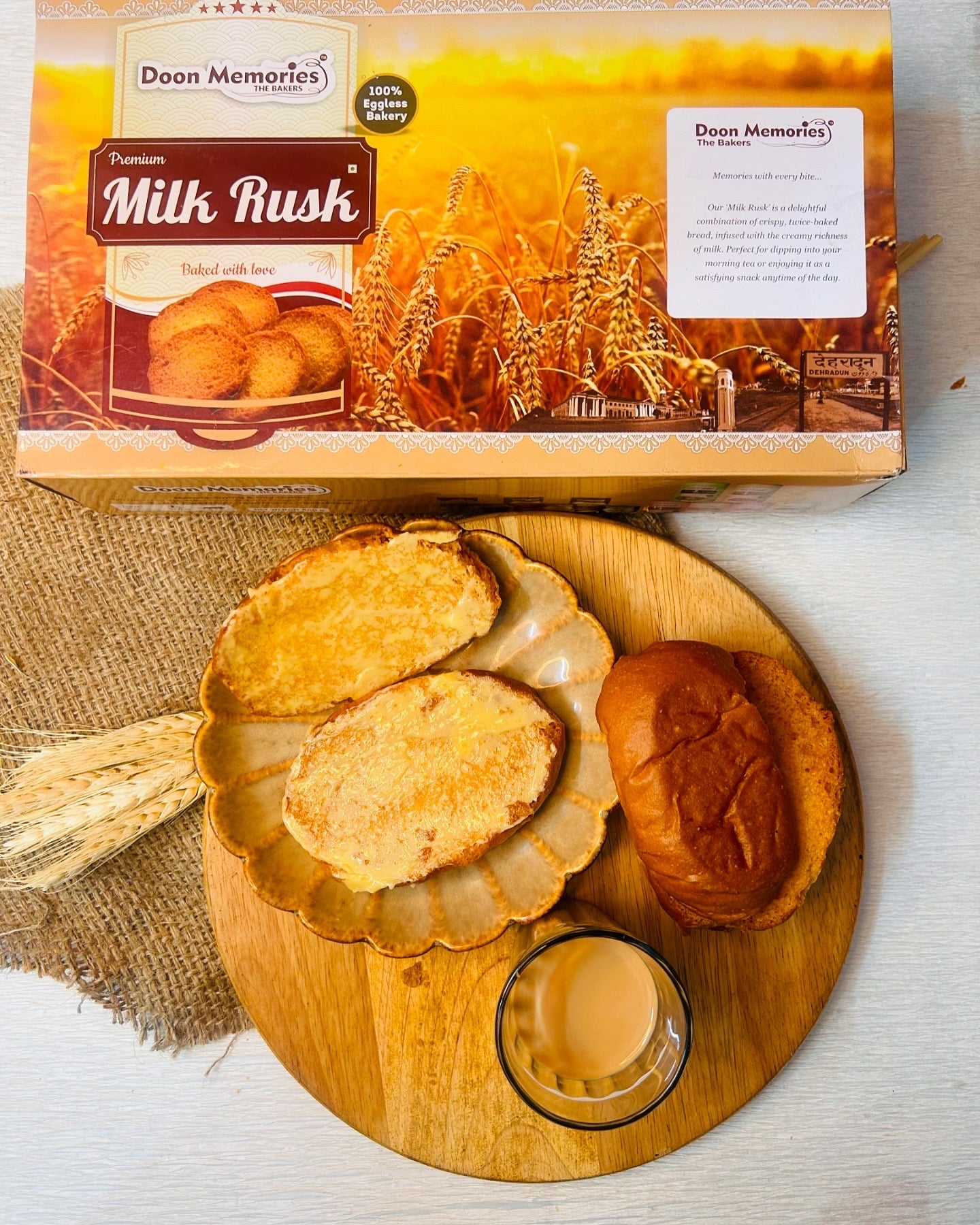 Fresh and 100% Eggless MIlk Rusk | Doon Memories
