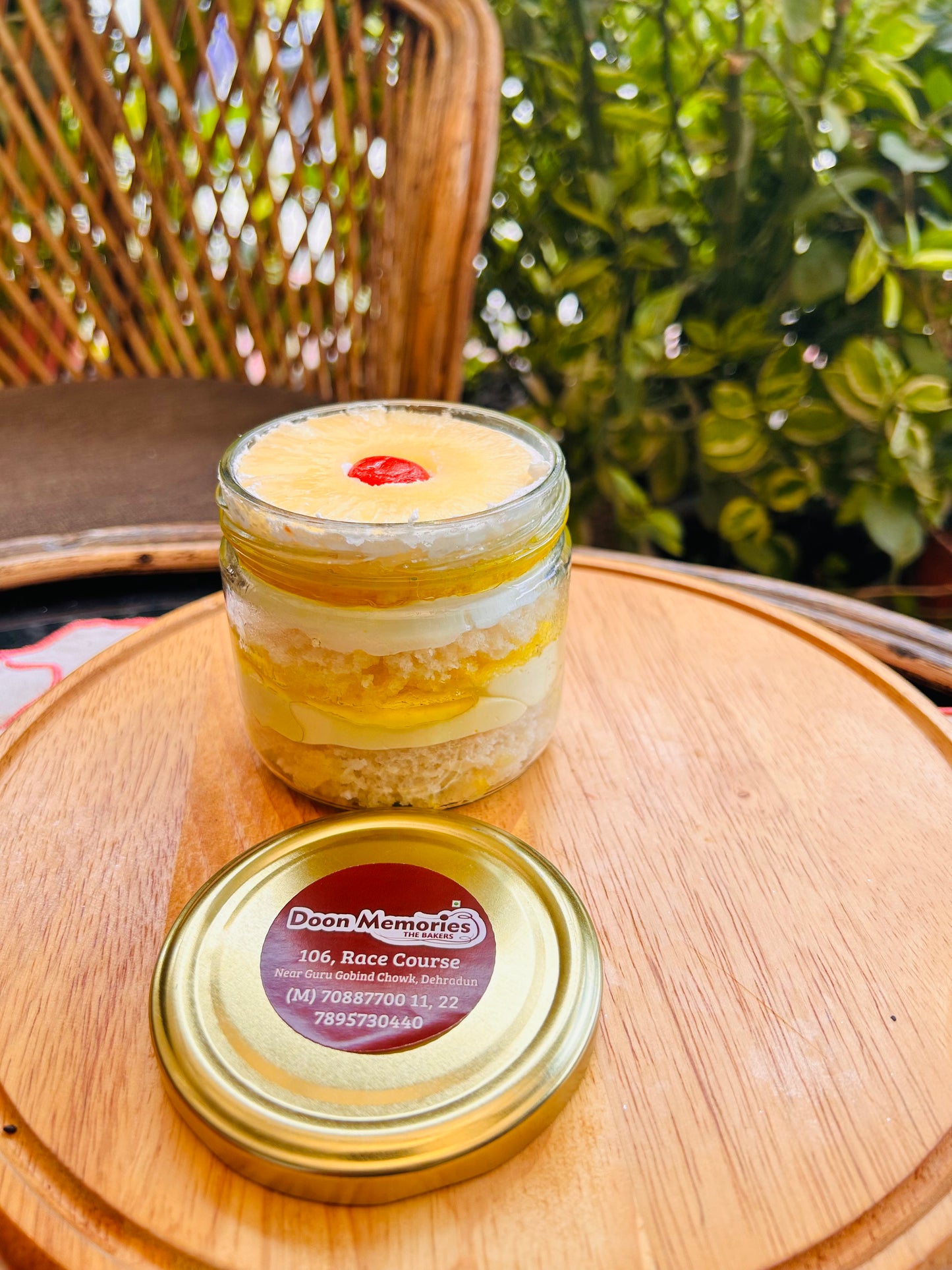 Tropical Pineapple Cake Jar 🍍🌼