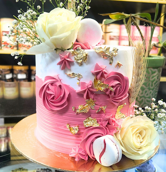 Roses Adorned Cake