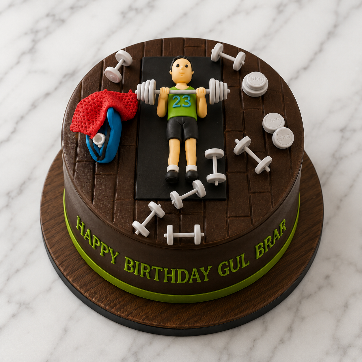 Chocolate Cake for Gym Lover