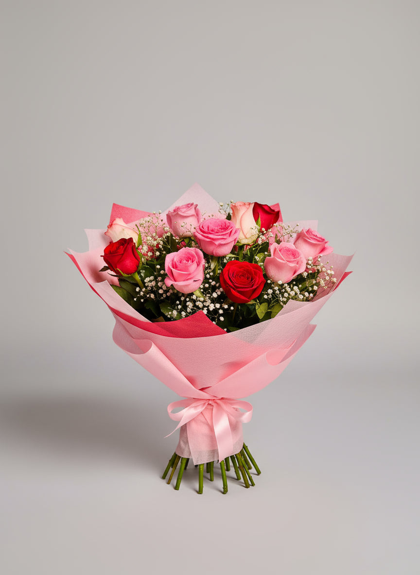 Blush of Love Rose Bouquet doon memories