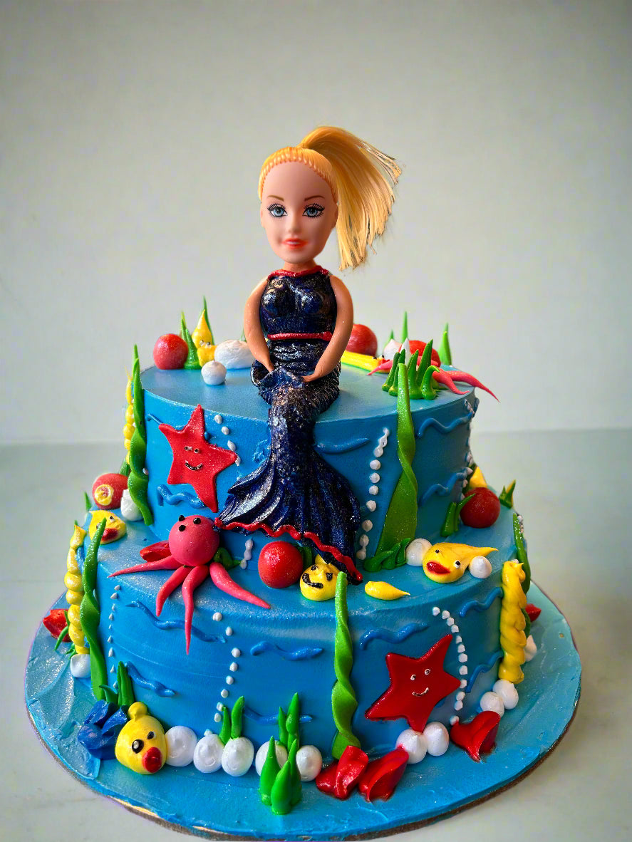 Enchanted Mermaid Ocean Cake