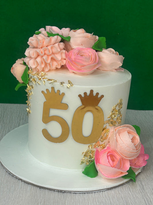 Buy Royal 50th Birthday Cake | Doon Memories