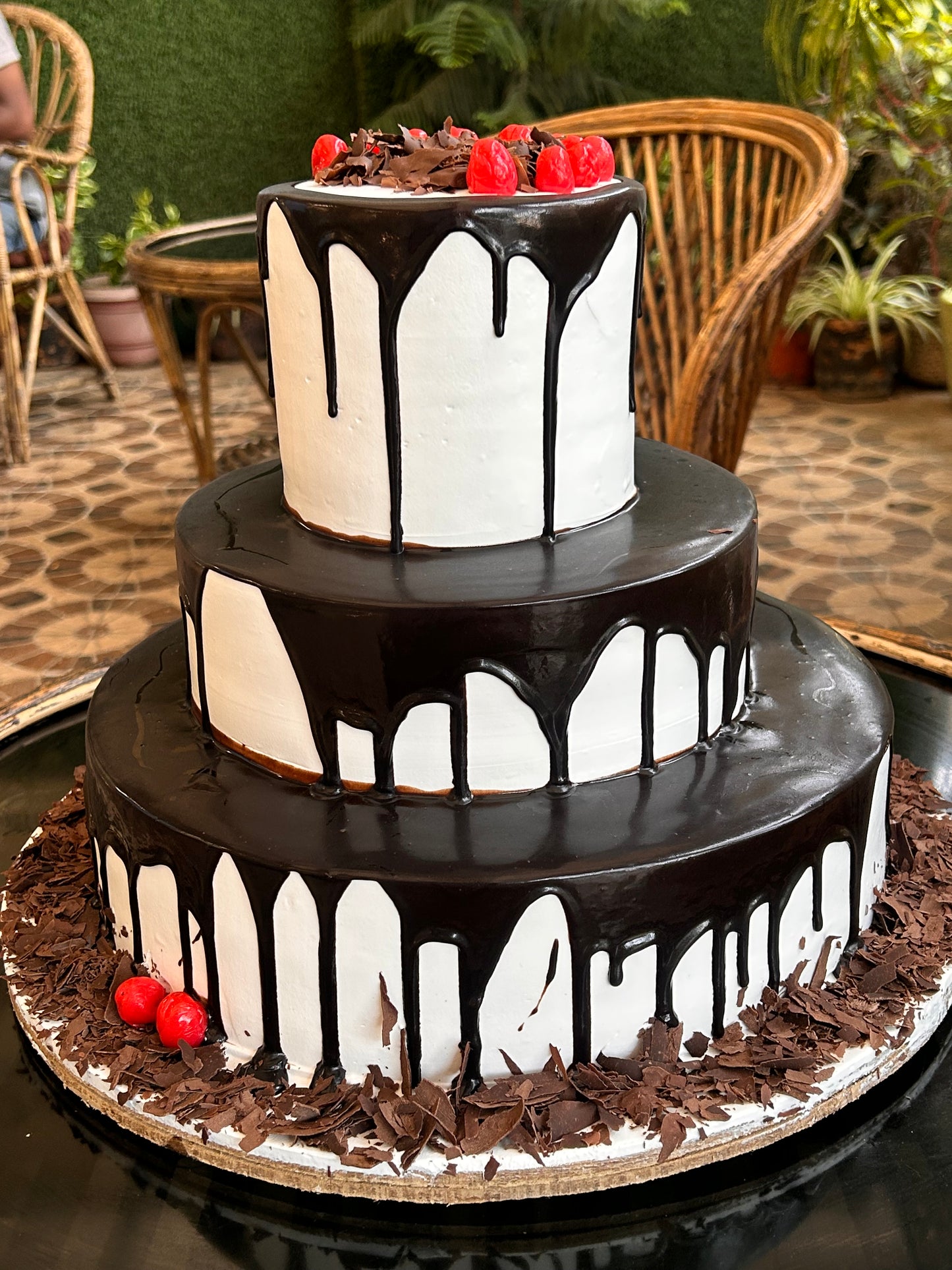 Choco Drizzle Three-Tier Cake