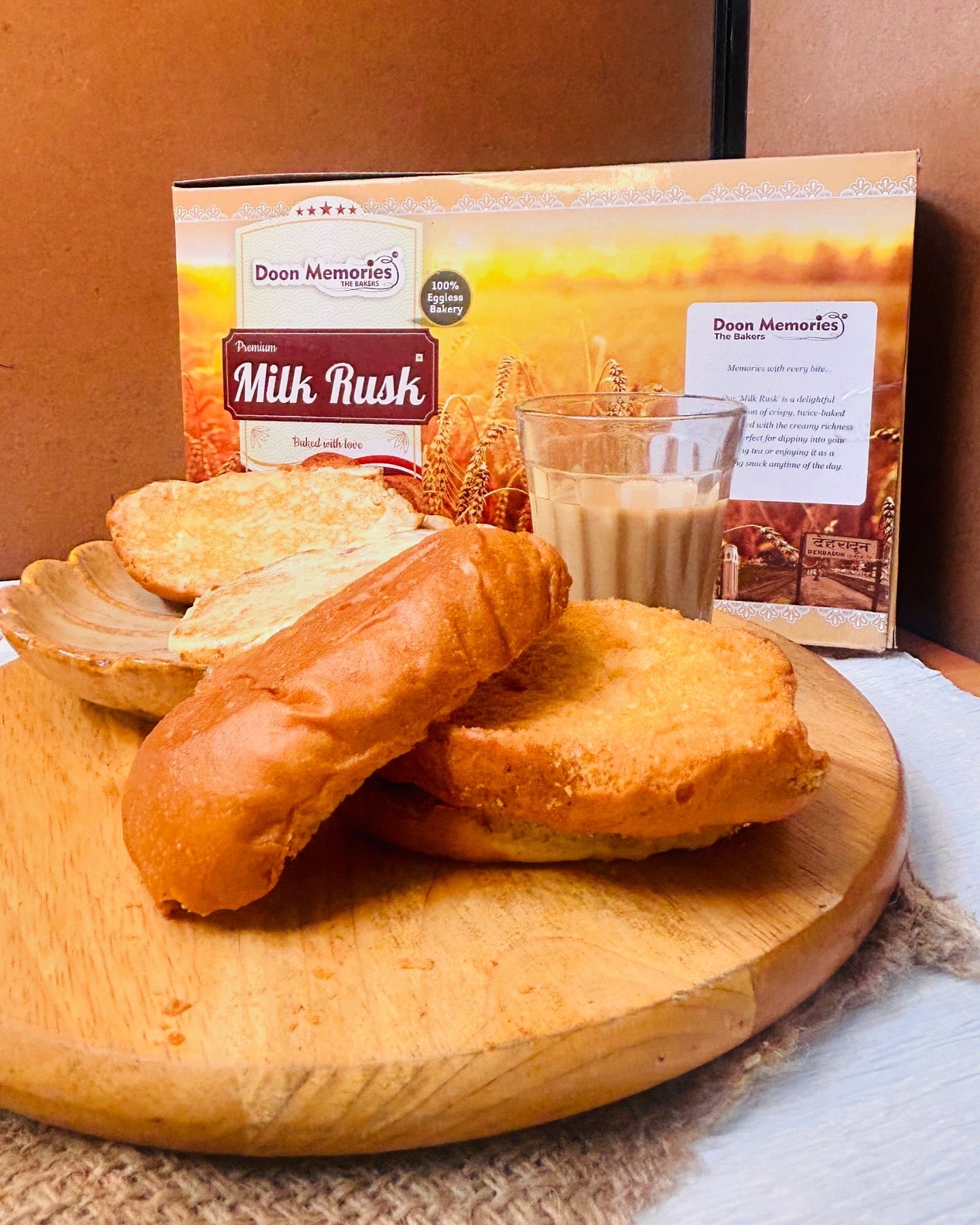 100% Eggless Twice-baked Fresh Cake Rusk | Doon Memories