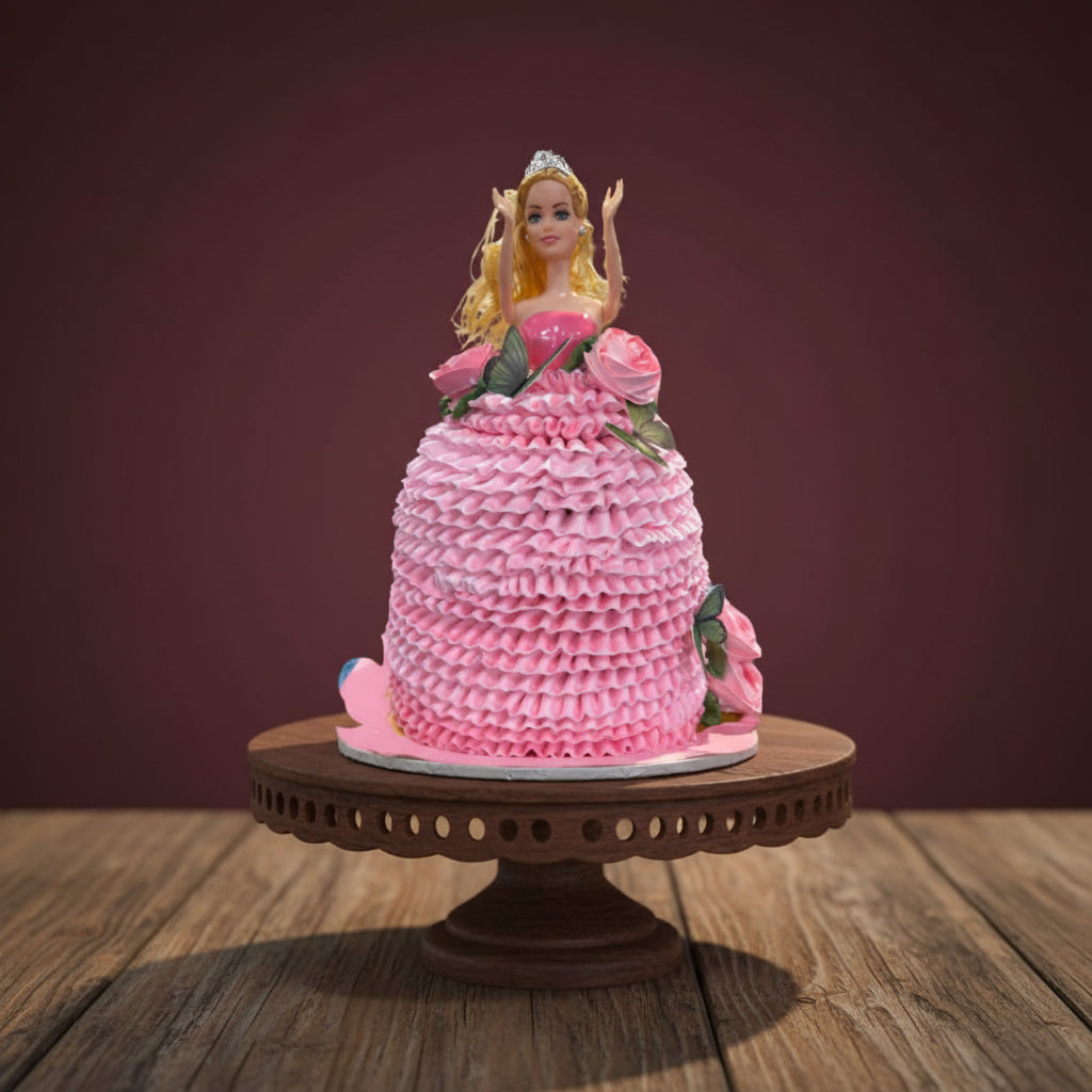Princess Theme Decoration Doll Cake | Doon Memories