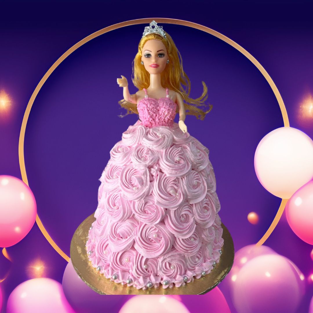 Princess Theme Decoration Doll Cake | Doon Memories