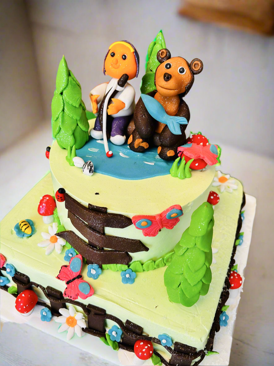 Delicious Forest Adventure Cake - Jungle