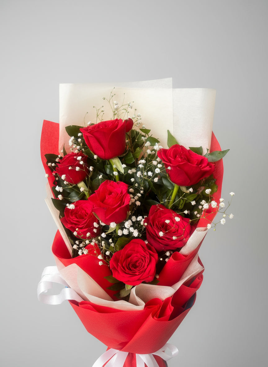 Delicious Radiant Red Rose Bouquet | Doon Memories