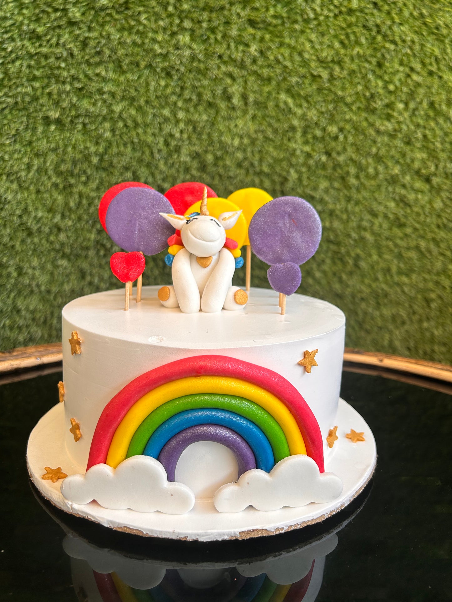 Rainbow Unicorn Magic Cake