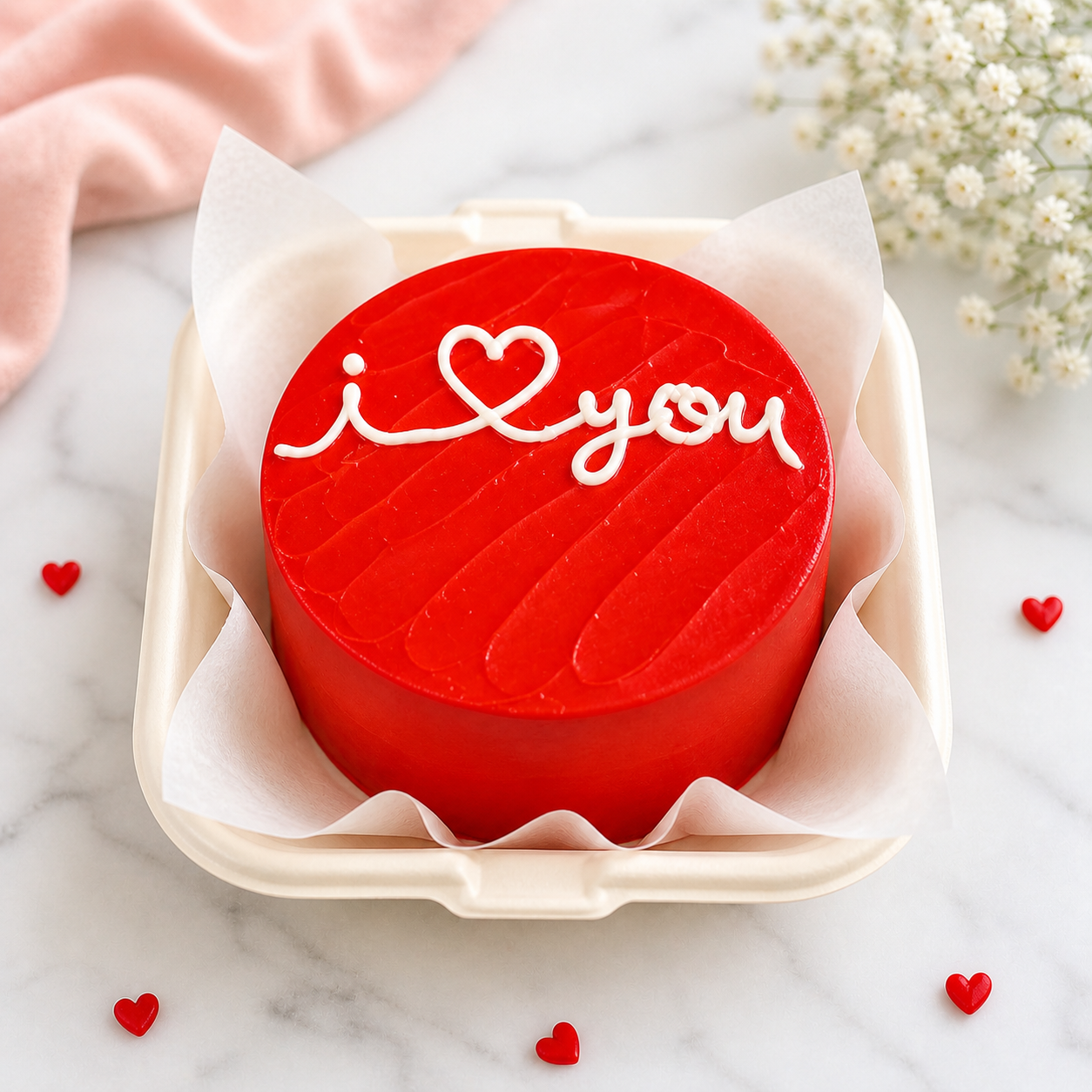 Sweet Love Confession Bento Cake
