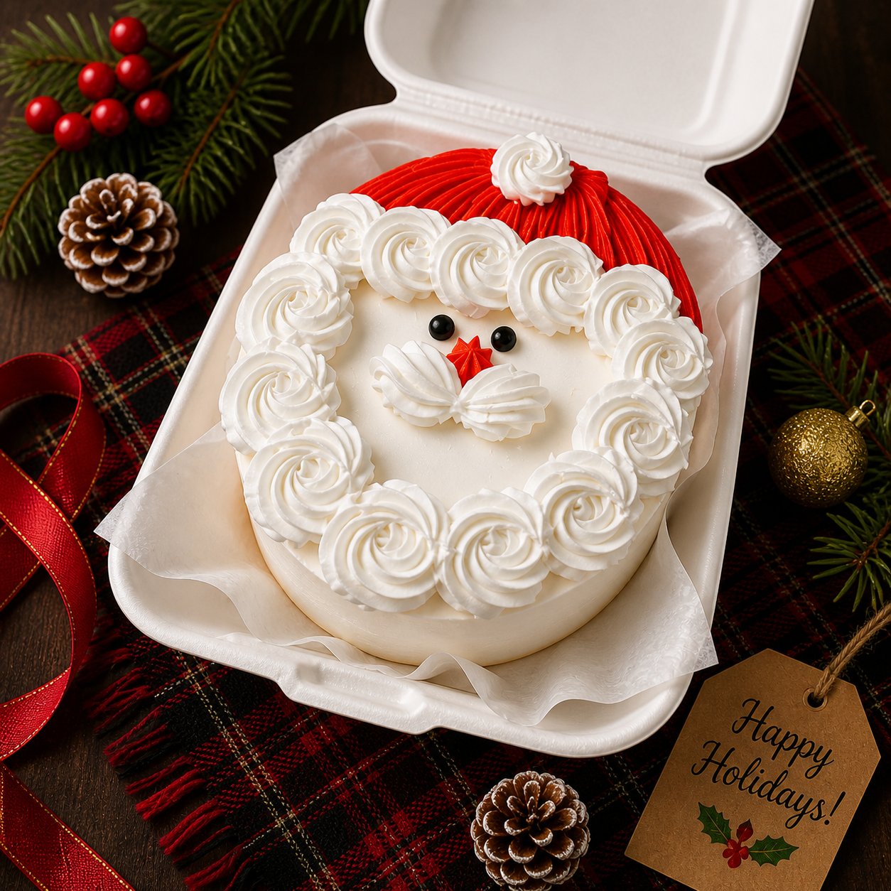 Santa Claus Bento Cake