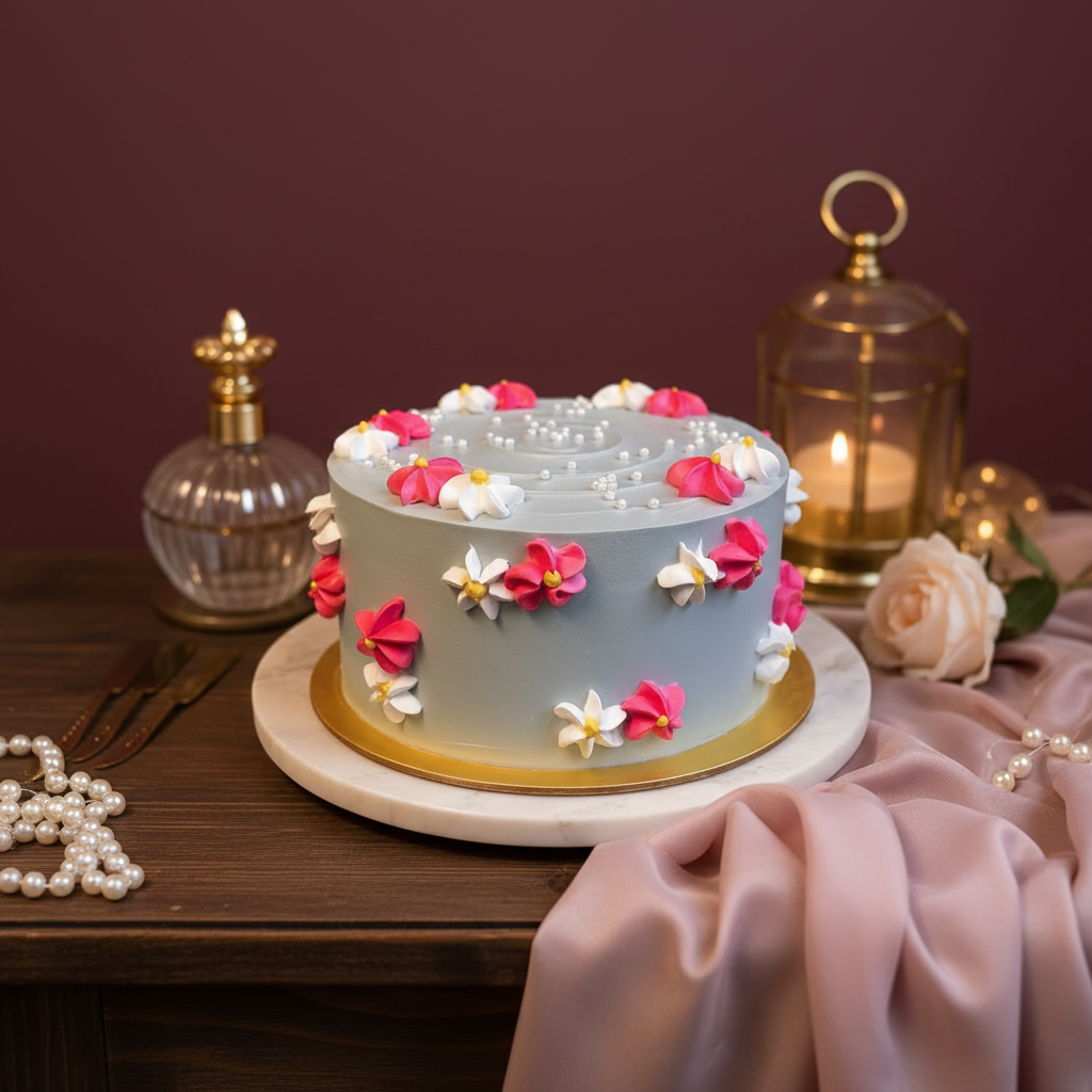 Pearl Blossom Cake