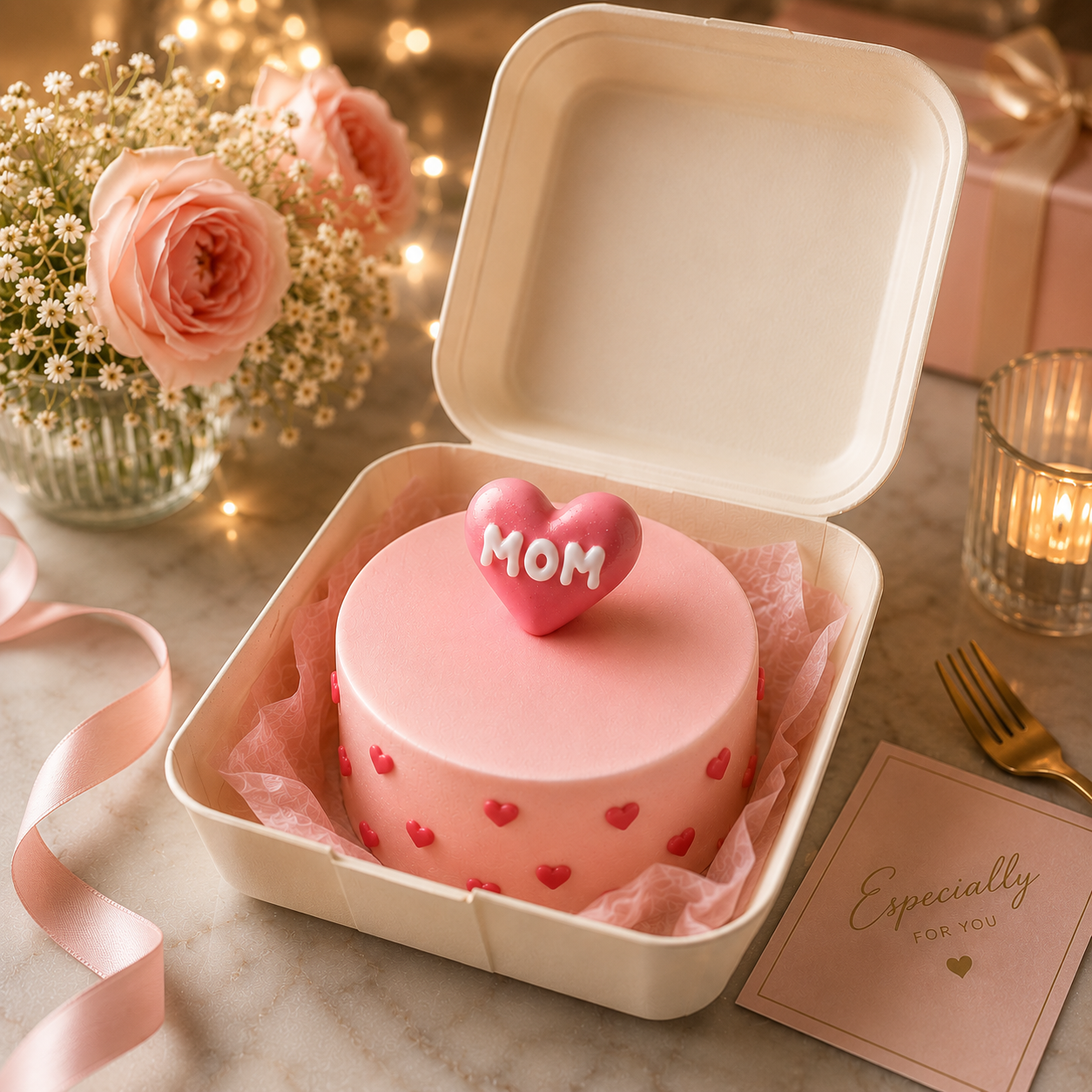 Elegant Pineapple Mom Bento Cake