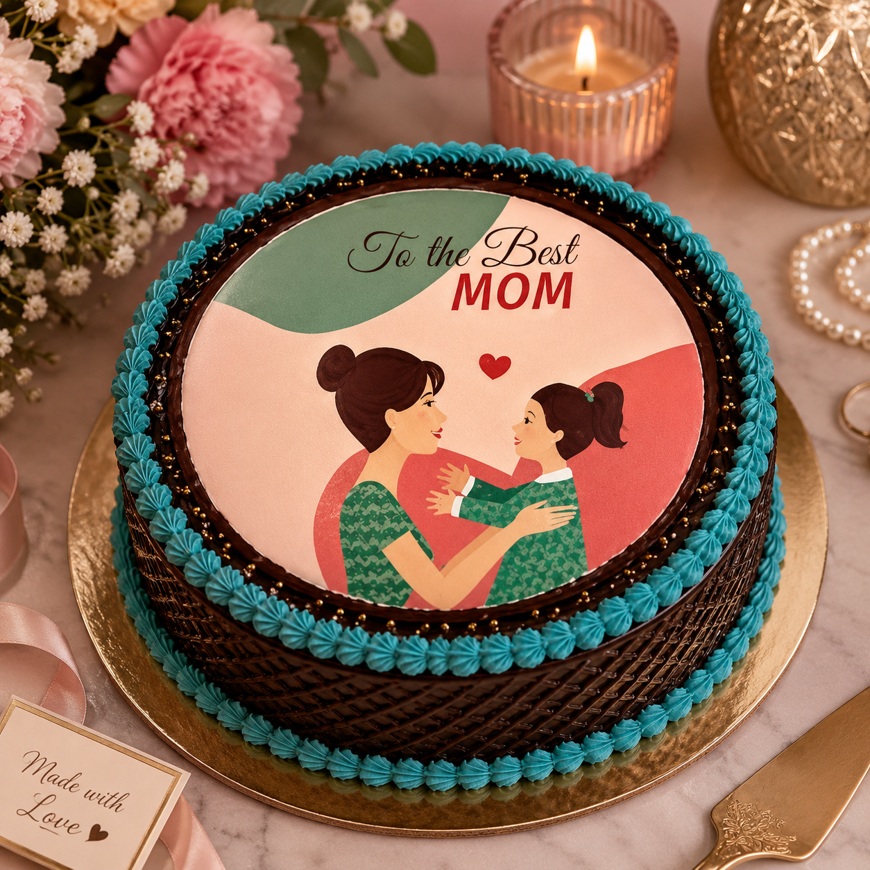 Elegant Mothers Day Cake