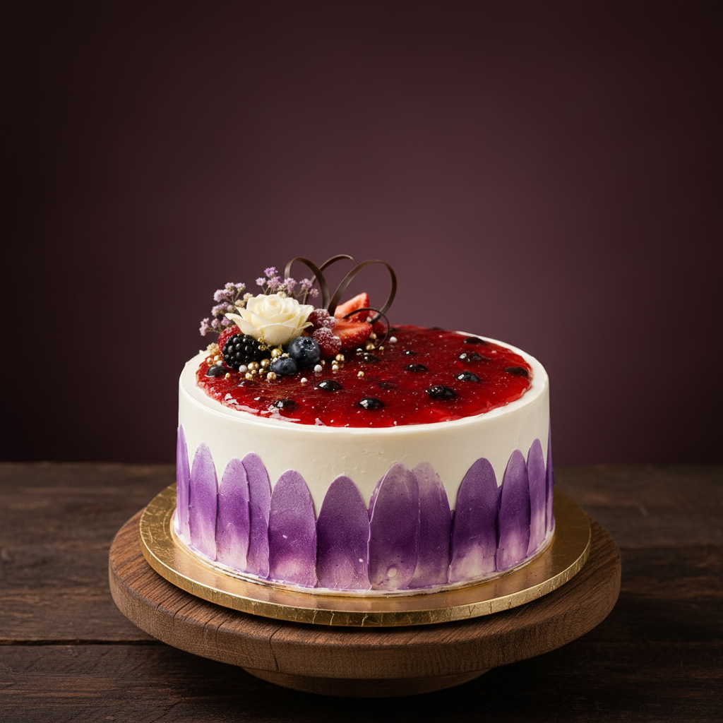 Blueberry Glaze Celebration Cake