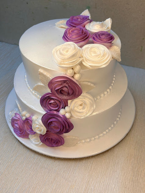 2 Tier Wedding Cake