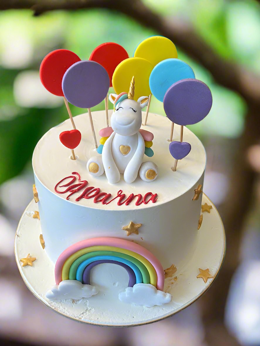 Unicorn-Themed Design Rambo Birthday Cake | Doon Memories
