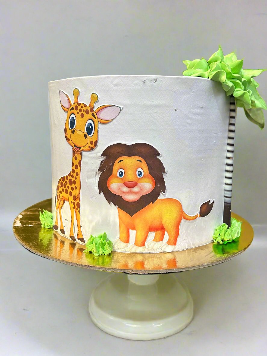 Edible Printed Jungle Theme Cake | Doon Memories