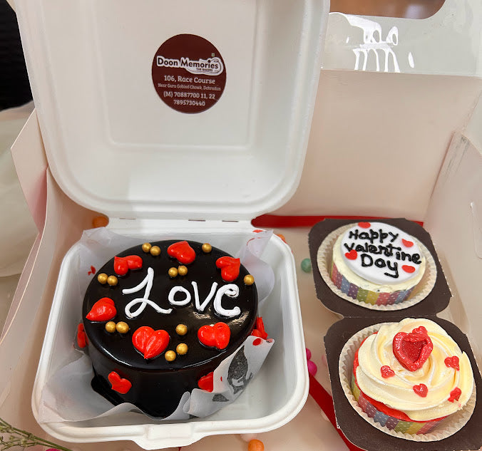 Mini Bento Chocolate Cakes Combo| Doon Memories