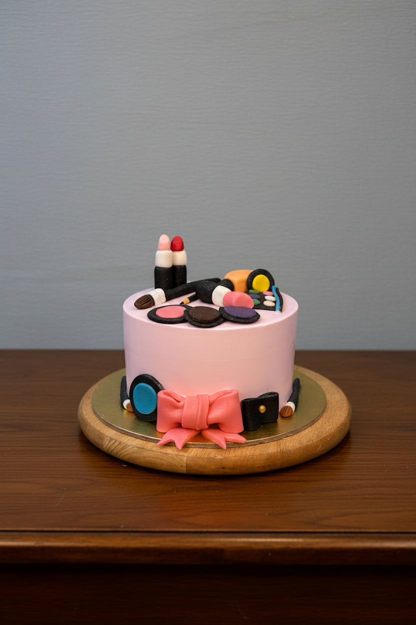 Pink Chocolate Makeup Lover Cake | Doon Memoroes