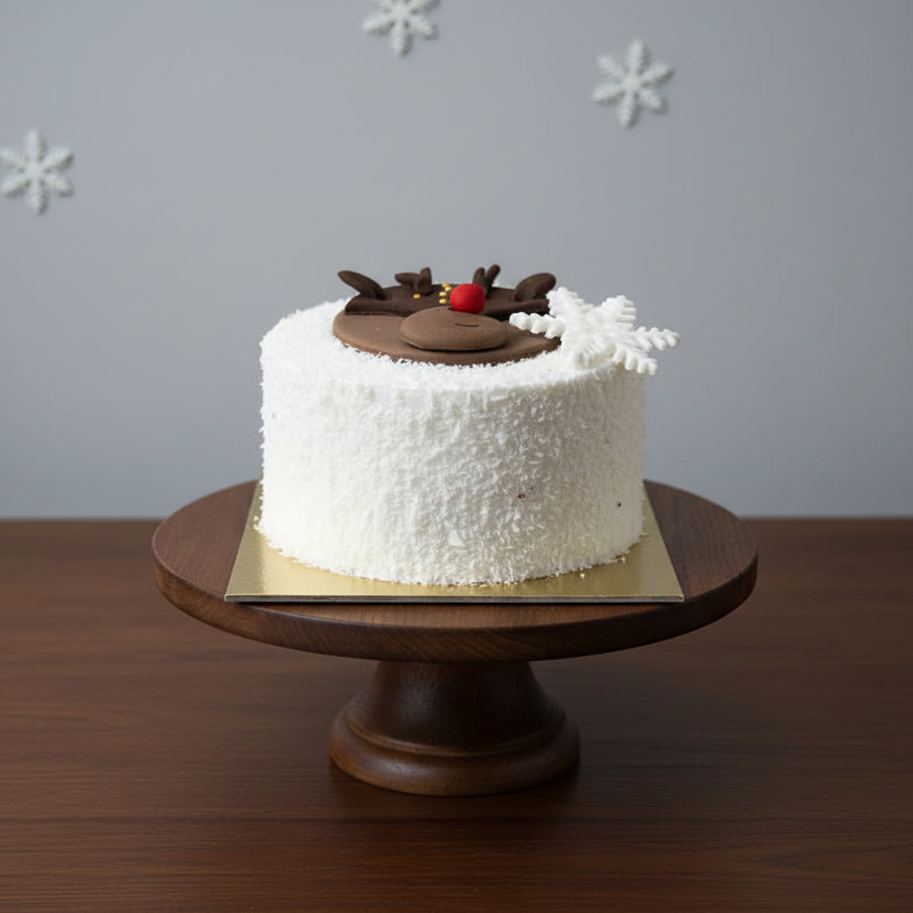 Reindeer Delight Chocolate And White Cream Cake| Doon Memories