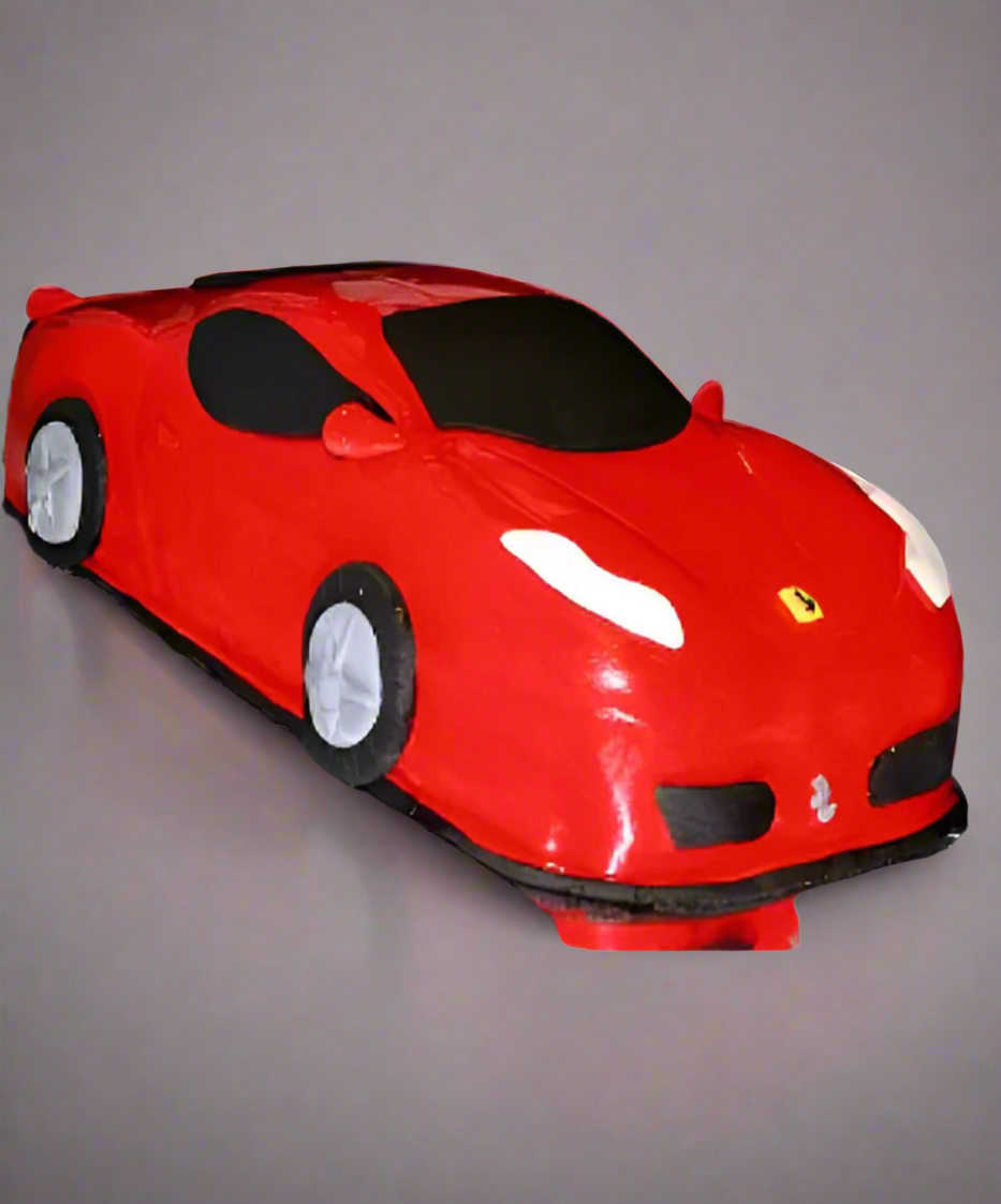 Red Ferrari Car Cake