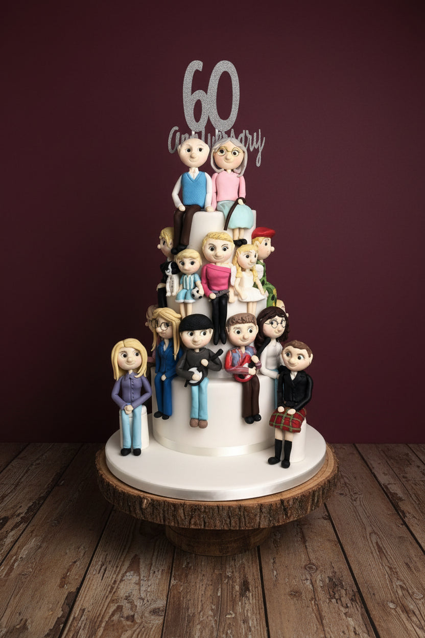 3 Tier Family Eggless Cake | Doon Memories