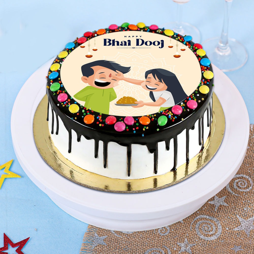 Bhaiya Dhoj Theme Cake | Doon Memories