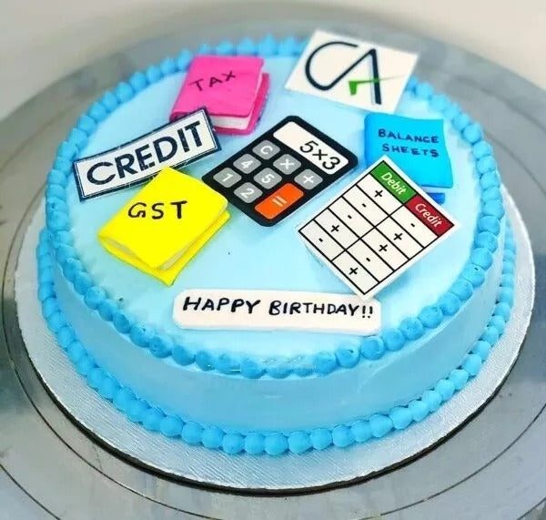 CA Theme Customised Cake | Doon Memories
