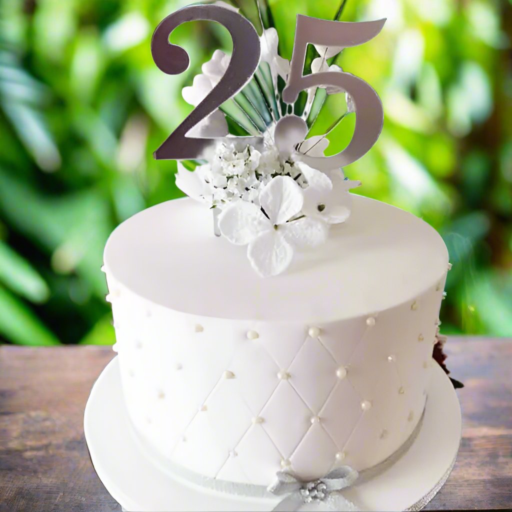 Silver Jubilee 25th Anniversary Cake | Doon Memories